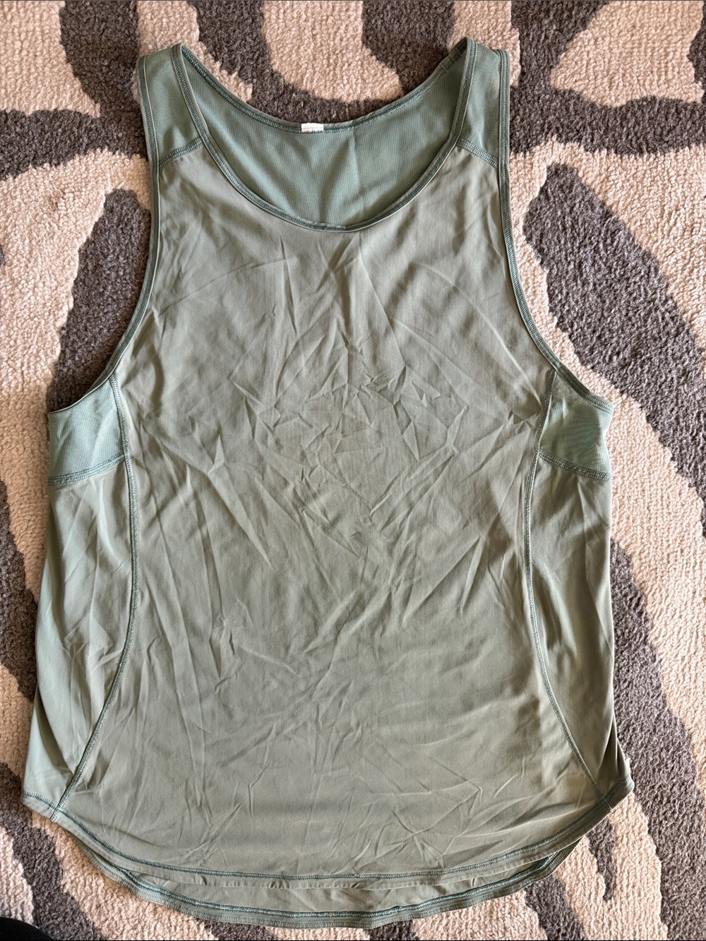 lululemon athletica Olive Green Scoop Neck Tank